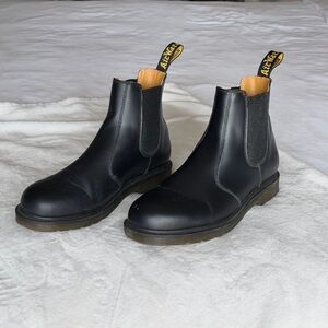 Dr. Martens Black Leather Ankle Boots